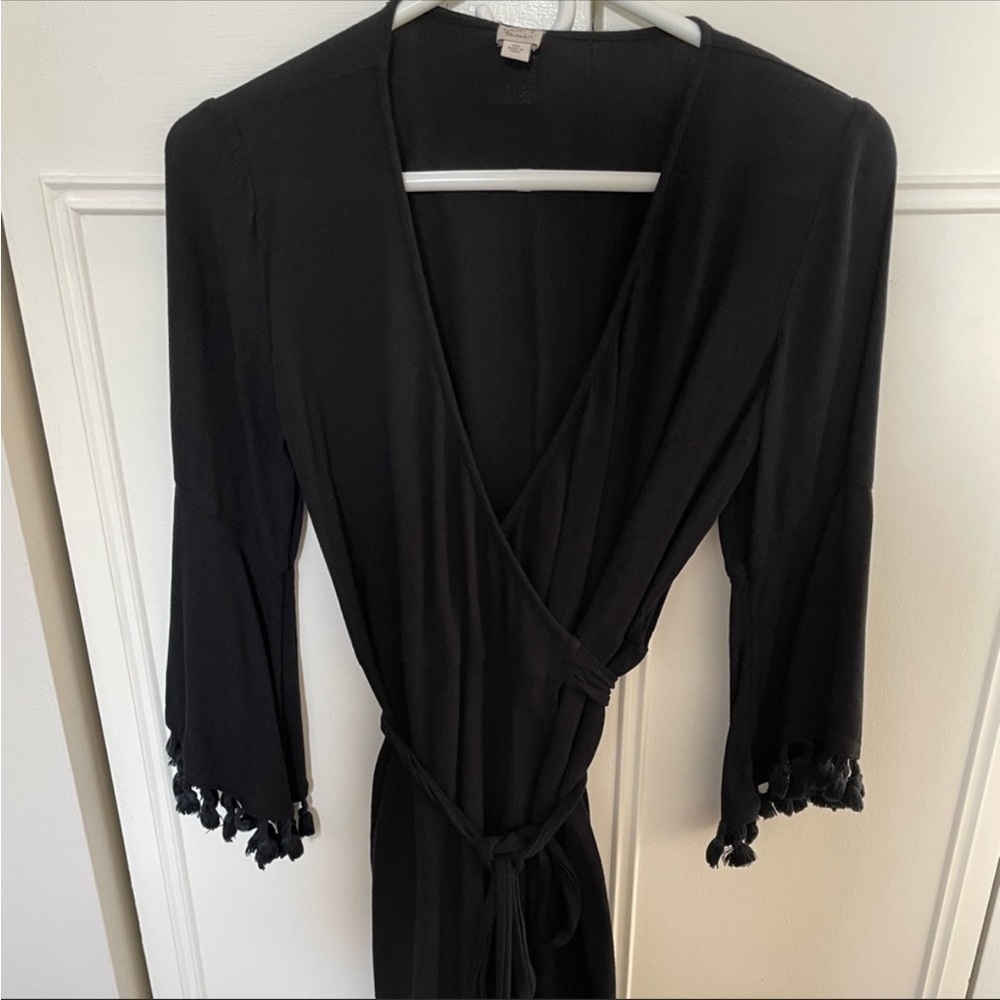 LOFT Beach black swim coverup - Picture 3 of 4